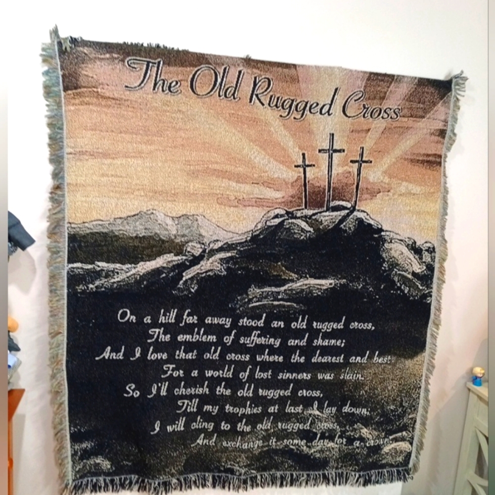 THE OLD RUGGED CROSS Tapestry Throw Blanket 50" x 60"